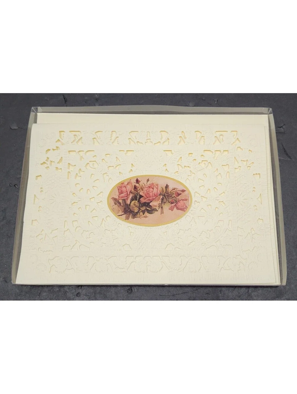 Assorted Stationery, Greeting Cards, Keepsake Boxes, Caspari Large Floral Cards